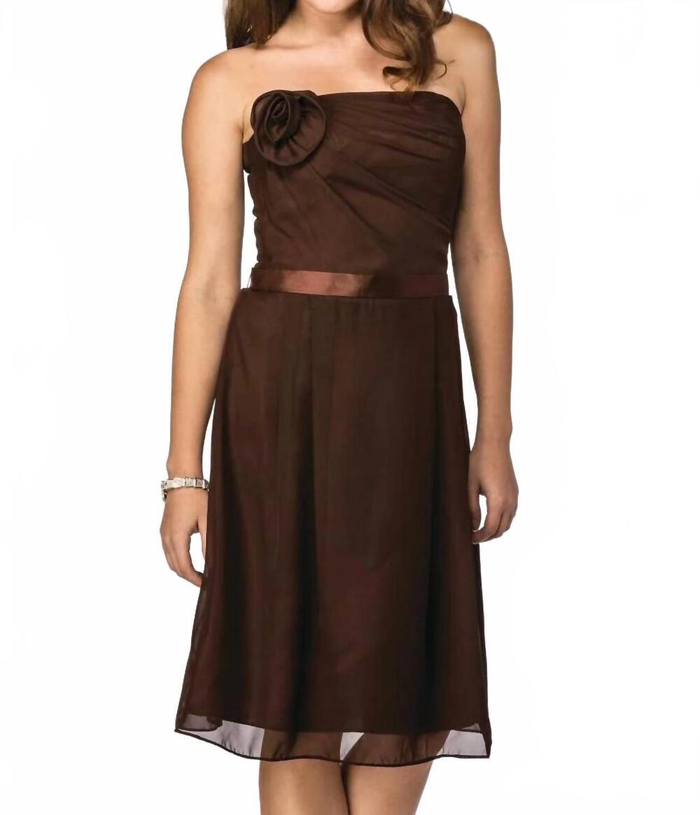 NEW LAST DRESS color essence elegant dress in truffle